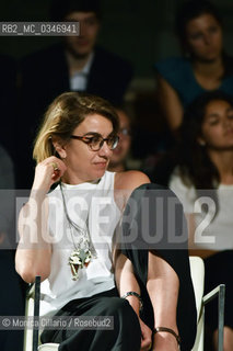 La scrittrice Elena Stancanelli, fra i finalisti del Premio Strega 2016, alla manifestazione Cervo ti Strega; Cervo, 23 giugno 2016. Writer Elena Stancanelli, one of  the finalist of Strega Award 2016, attent Cervo ti Strega; in Cervo, June 2016. ©Monica Cillario/Rosebud2