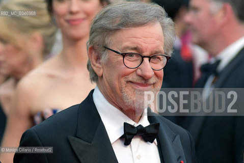 Steven Spielberg sul red carpet della 69esima edizione del Festival di Cannes, maggio 2016.  Steven Spielberg  on the red carpet of 69th Cannes Film Festival, maggio 2016. ©Monica Cillario/Rosebud2