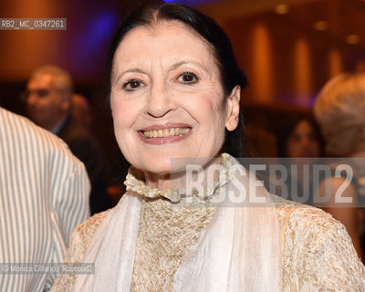 Carla Fracci alla LXXesima edizione del Premio Strega, Rooma, 8 luglio 2016. Italian dancer Carla Fracci attend 70th Strega Prize, Rome, July 8, 2016. ©Monica Cillario/Rosebud2