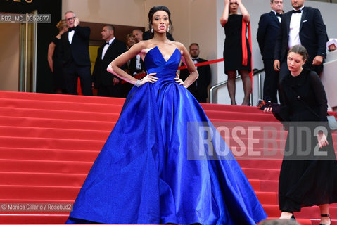 La modella canadese Winnie Harlow alla prima di Loveless (Nelyubov) durante il 70° festival del Cinema di cannes; Cannes, 18 maggio 2017. Winnie Harlow attends the Loveless (Nelyubov) screening during the 70th annual Cannes Film Festival at Palais des Festivals on May 18, 2017 in Cannes, France. ©Monica Cillario/Rosebud2