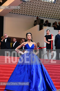 La modella canadese Winnie Harlow alla prima di Loveless (Nelyubov) durante il 70° festival del Cinema di cannes; Cannes, 18 maggio 2017. Winnie Harlow attends the Loveless (Nelyubov) screening during the 70th annual Cannes Film Festival at Palais des Festivals on May 18, 2017 in Cannes, France. ©Monica Cillario/Rosebud2