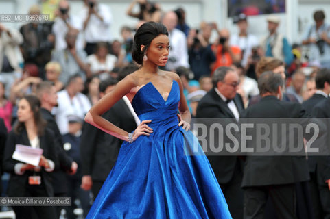 La modella canadese Winnie Harlow alla prima di Loveless (Nelyubov) durante il 70° festival del Cinema di cannes; Cannes, 18 maggio 2017. Winnie Harlow attends the Loveless (Nelyubov) screening during the 70th annual Cannes Film Festival at Palais des Festivals on May 18, 2017 in Cannes, France. ©Monica Cillario/Rosebud2