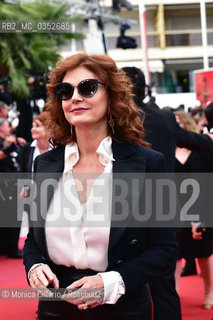 Susan Sarandon alla prima di Loveless (Nelyubov)  durante il 70° Festival del Cinema di Cannes; Cannes, 18maggio 2017. Susan Sarandon attends the Loveless (Nelyubov) screening during the 70th annual Cannes Film Festival at Palais des Festivals on May 18, 2017 in Cannes, France ©Monica Cillario/Rosebud2