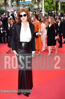 Susan Sarandon alla prima di Loveless (Nelyubov)  durante il 70° Festival del Cinema di Cannes; Cannes, 18maggio 2017. Susan Sarandon attends the Loveless (Nelyubov) screening during the 70th annual Cannes Film Festival at Palais des Festivals on May 18, 2017 in Cannes, France ©Monica Cillario/Rosebud2