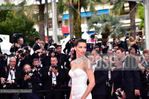 Adriana Lima alla prima di  The Loveless (Nelyubov) durante il 70° Festival del Cinema di Cannes; Cannes, 18 maggio 2017. Adriana Lima attends the Loveless (Nelyubov) screening during the 70th annual Cannes Film Festival at Palais des Festivals on May 18, 2017 in Cannes, France ©Monica Cillario/Rosebud2