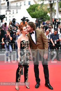 T.J. Miller e  sua moglie, lattrice americana Kate Gorney,  alla premier di Wonderstruck durante il 70° FEstival del Cinema di Canne; Cannes, 18 maggio 2017. T.J. Miller and his wife Kate Gorney attend the Wonderstruck  screening during the 70th annual Cannes Film Festival at Palais des Festivals on May 18, 2017 in Cannes, France. ©Monica Cillario/Rosebud2