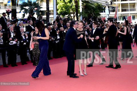 Jasmine Trinca e Sergio Castellitto sul red carpet del 70° Festival del Cinema di Cannes per la premier del film Based on a True Story (DApres une Histoire Vraie), Cannes, 27 maggio 2017. Italian actress Italian actress Jasmine Trinca and Italian actor Sergio Castellitto arrive on May 27, 2017 for the screening of the film Based on a True Story (DApres une Histoire Vraie) at the 70th edition of the Cannes Film Festival in Cannes, southern France ©Monica Cillario/Rosebud2