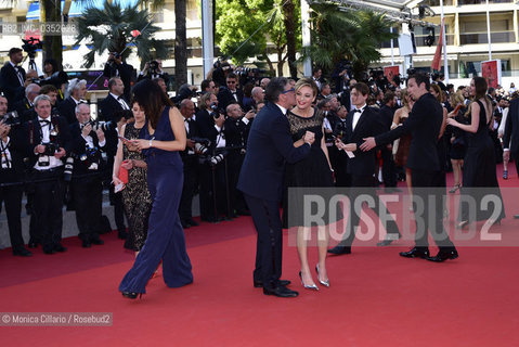 Jasmine Trinca e Sergio Castellitto sul red carpet del 70° Festival del Cinema di Cannes per la premier del film Based on a True Story (DApres une Histoire Vraie), Cannes, 27 maggio 2017. Italian actress Italian actress Jasmine Trinca and Italian actor Sergio Castellitto arrive on May 27, 2017 for the screening of the film Based on a True Story (DApres une Histoire Vraie) at the 70th edition of the Cannes Film Festival in Cannes, southern France ©Monica Cillario/Rosebud2