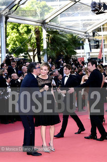 Jasmine Trinca e Sergio Castellitto sul red carpet del 70° Festival del Cinema di Cannes per la premier del film Based on a True Story (DApres une Histoire Vraie), Cannes, 27 maggio 2017. Italian actress Italian actress Jasmine Trinca and Italian actor Sergio Castellitto arrive on May 27, 2017 for the screening of the film Based on a True Story (DApres une Histoire Vraie) at the 70th edition of the Cannes Film Festival in Cannes, southern France ©Monica Cillario/Rosebud2