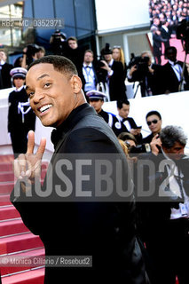 Lattore americano Will Smith, membro della giuria della Palma dOro, alla cerimonia di chiusura del 70° Festival del Cinema di Cannes; Cannes, 28 maggio 2017.  American actor Will Smith, Palme dOr giury member, arrives  on May 28, 2017 for the closing ceremony of the 70th edition of the Cannes Film Festival in Cannes, southern France. ©Monica Cillario/Rosebud2