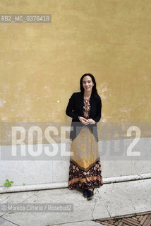 La scrittrice Chiara Gamberale fotografata a Roma, ottobre 2018. Italian writer Chiara Gamberale photographed in Rome in October 2018.