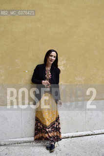 La scrittrice Chiara Gamberale fotografata a Roma, ottobre 2018. Italian writer Chiara Gamberale photographed in Rome in October 2018.