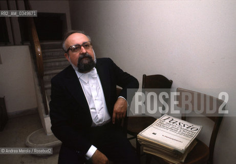 Venice september 1984. KRYSZTOF PENDERECKY, polish music composer and orchestra leader. ©Andrea Merola/Rosebud2