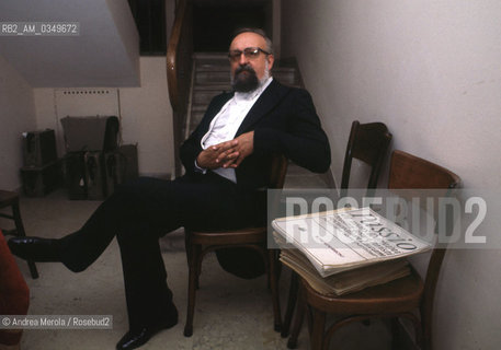 Venice september 1984. KRYSZTOF PENDERECKY, polish music composer and orchestra leader. ©Andrea Merola/Rosebud2