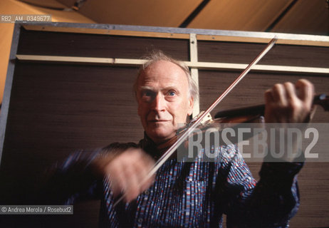 Venice august 1983. YEHUDI MENUHIN, Us/Swiss violinist. ©Andrea Merola/Rosebud2