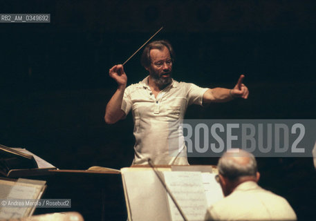 Venice september 1982. FRIEDRICH CERHA, austrian music composer and conductor. ©Andrea Merola/Rosebud2