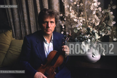 Venice june 1991. UTO UGHI, italian violinist. ©Andrea Merola/Rosebud2