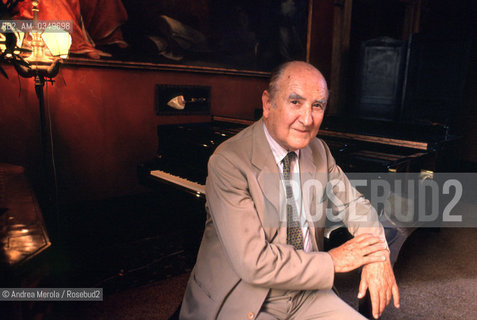 Venice august 1991. NIKITA MAGALOFF, georgian/russian pianist. ©Andrea Merola/Rosebud2