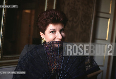 Venice 22 january 1992. MARIELLA DEVIA, italian soprano singer. ©Andrea Merola/Rosebud2