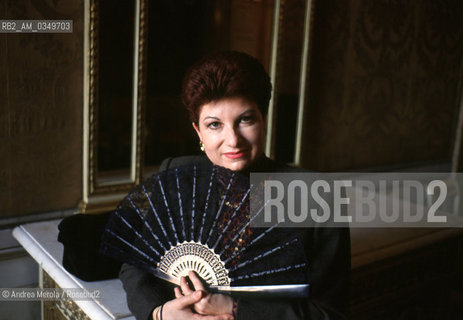 Venice 22 january 1992. MARIELLA DEVIA, italian soprano singer. ©Andrea Merola/Rosebud2