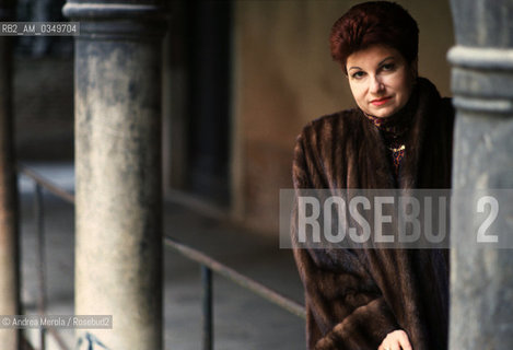 Venice 22 january 1992. MARIELLA DEVIA, italian soprano singer. ©Andrea Merola/Rosebud2