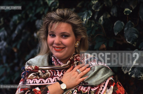 Venice 11 june 1992. LUCIA MAZZARIA, italian soprano singer. ©Andrea Merola/Rosebud2