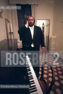 Venice 06 march 1993. LUCIANI PAVAROTTI, italian tenor. ©Andrea Merola/Rosebud2