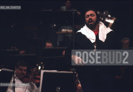 Venice 06 march 1993. LUCIANI PAVAROTTI, italian tenor. ©Andrea Merola/Rosebud2