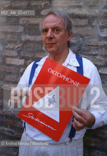 Venice 04 july 1995. KARLHEINZ STOCKHAUSEN, german composer. ©Andrea Merola/Rosebud2