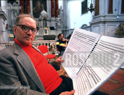 Venice 15 april 1998. ENNIO MORRICONE, italian composer. ©Andrea Merola/Rosebud2