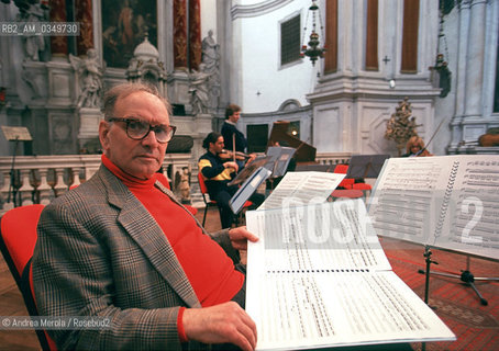 Venice 15 april 1998. ENNIO MORRICONE, italian composer. ©Andrea Merola/Rosebud2