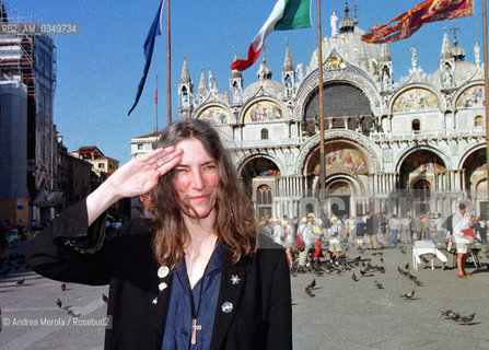 Venice 06 june 1999.  PATTI SMITH, Us singer-songwriter, poet, and visual artist . ©Andrea Merola/Rosebud2