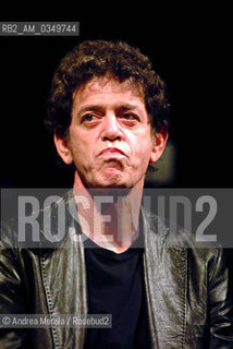 Venice 22 march 2002. Lou Reed, Us musician, singer, and songwriter. ©Andrea Merola/Rosebud2