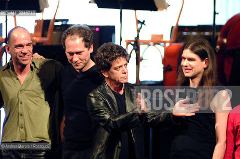 Venice (teatro Malibran) 22 march 2002. Lou Reed, Us musician, singer, and songwriter. ©Andrea Merola/Rosebud2