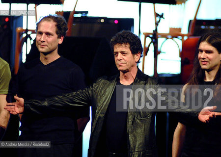 Venice (teatro Malibran) 22 march 2002. Lou Reed, Us musician, singer, and songwriter. ©Andrea Merola/Rosebud2