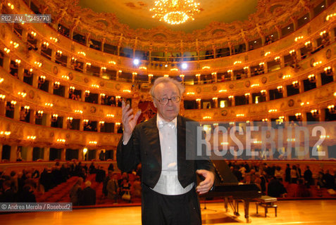 Venice 28 september 2007. Alfred Brendel, austrian pianist. ©Andrea Merola/Rosebud2