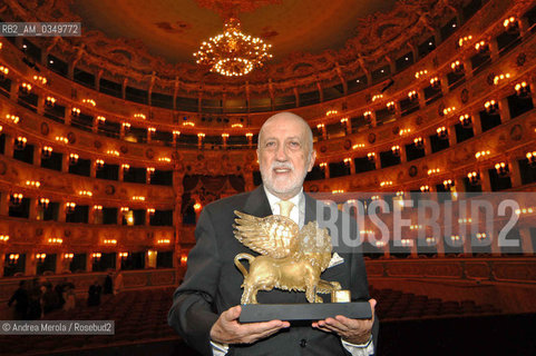 Venice 03 september 2005. Pierluigi Pizzi, Italian opera director, set designer, and costume designer. ©Andrea Merola/Rosebud2