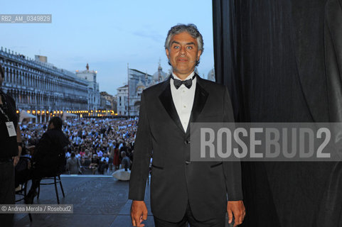 Venice 01 july 2009. Andrea Boccelli, italian opera tenor singer. ©Andrea Merola/Rosebud2