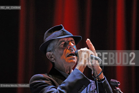 Venice 03 august 2009. LEONARD COHEN, canadian poet, song-writer and music composer. ©Andrea Merola/Rosebud2