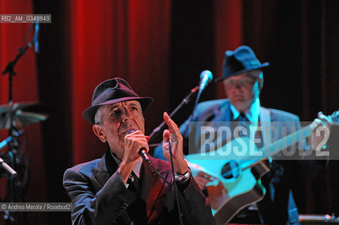 Venice 03 august 2009. LEONARD COHEN, canadian poet, song-writer and music composer. ©Andrea Merola/Rosebud2