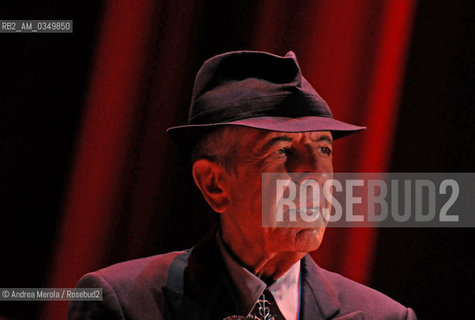 Venice 03 august 2009. LEONARD COHEN, canadian poet, song-writer and music composer. ©Andrea Merola/Rosebud2