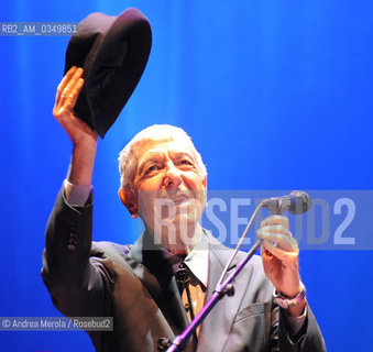 Venice 03 august 2009. LEONARD COHEN, canadian poet, song-writer and music composer. ©Andrea Merola/Rosebud2