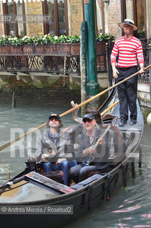 Venice 27 april 2012. Roger Glover (R), british bassist, songwriter, and record producer, and italian guitar player Tolo Marton (L). ©Andrea Merola/Rosebud2