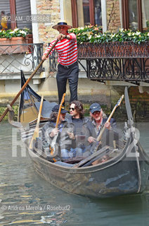 Venice 27 april 2012. Roger Glover (R), british bassist, songwriter, and record producer, and italian guitar player Tolo Marton (L). ©Andrea Merola/Rosebud2