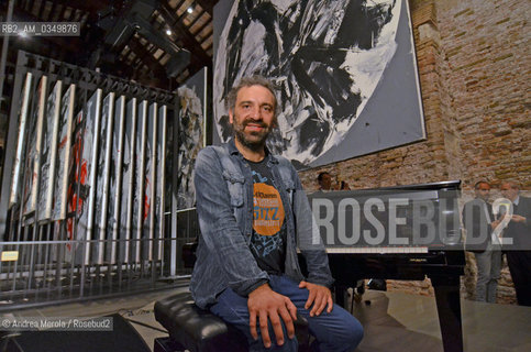 Venice 16 may 2014. Stefano Bollani, Italian jazz pianist. ©Andrea Merola/Rosebud2