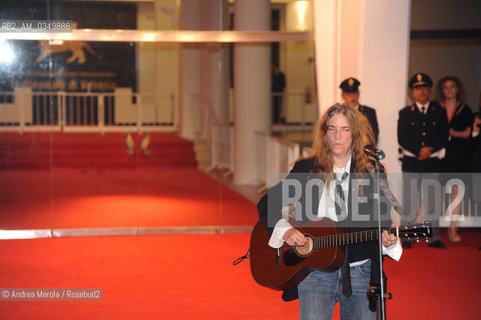 Patti Smith, Us singer-songwriter, poet, and visual artist during her performance on red carpet of the Movie Palace in Venice 04 september 2011, at the 68th International Film Festival. ©Andrea Merola/Rosebud2