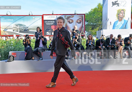 Venice 09 september 2015. Laurie Anderson, Us avant-garde artist, composer, musician and film director. ©Andrea Merola/Rosebud2