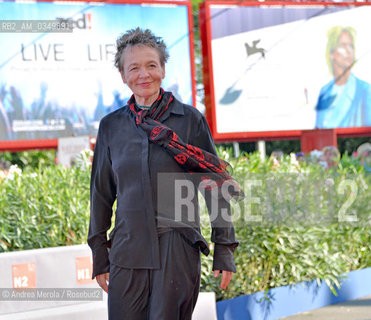 Venice 09 september 2015. Laurie Anderson, Us avant-garde artist, composer, musician and film director. ©Andrea Merola/Rosebud2