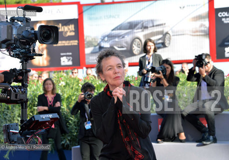 Venice 09 september 2015. Laurie Anderson, Us avant-garde artist, composer, musician and film director. ©Andrea Merola/Rosebud2