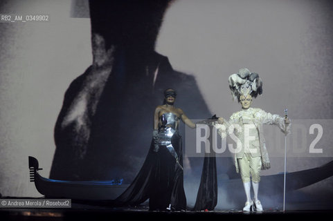 Venice 13 february 2010. Grace Jones, Jamaican singer, songwriter, lyricist, supermodel, record producer, and actress. ©Andrea Merola/Rosebud2